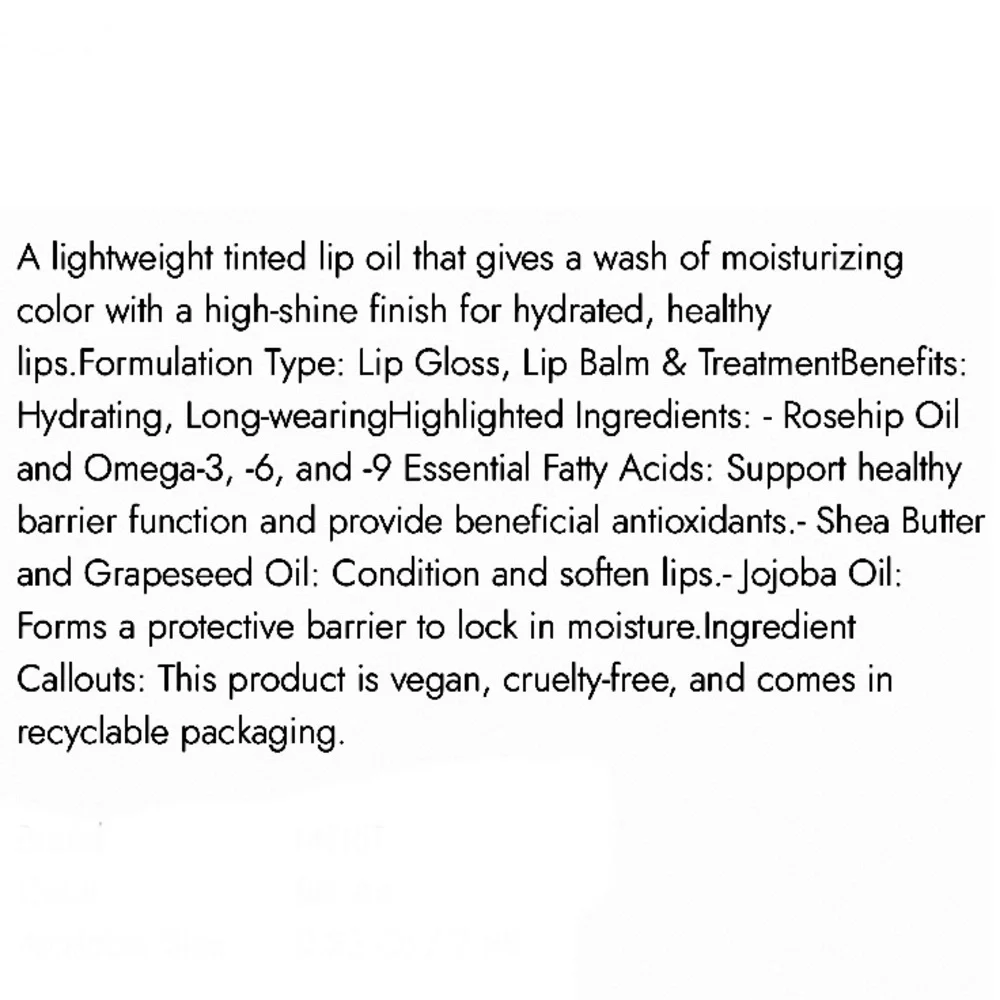 *NEW* MERIT Shade Slick Classic Hydrating Tinted Lip Oil Treatment